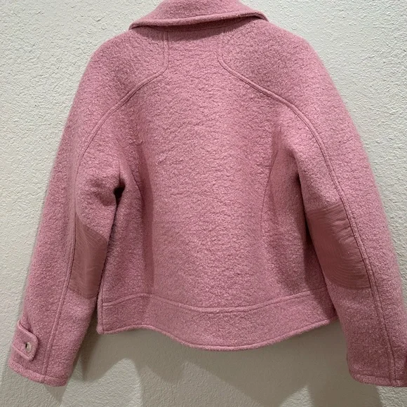 Sundance Women’s Pink Double-Breasted Peacoat - PM - Picture 2 of 5